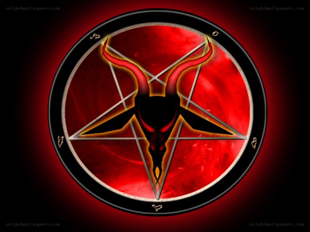 Satanic pentagram symbol