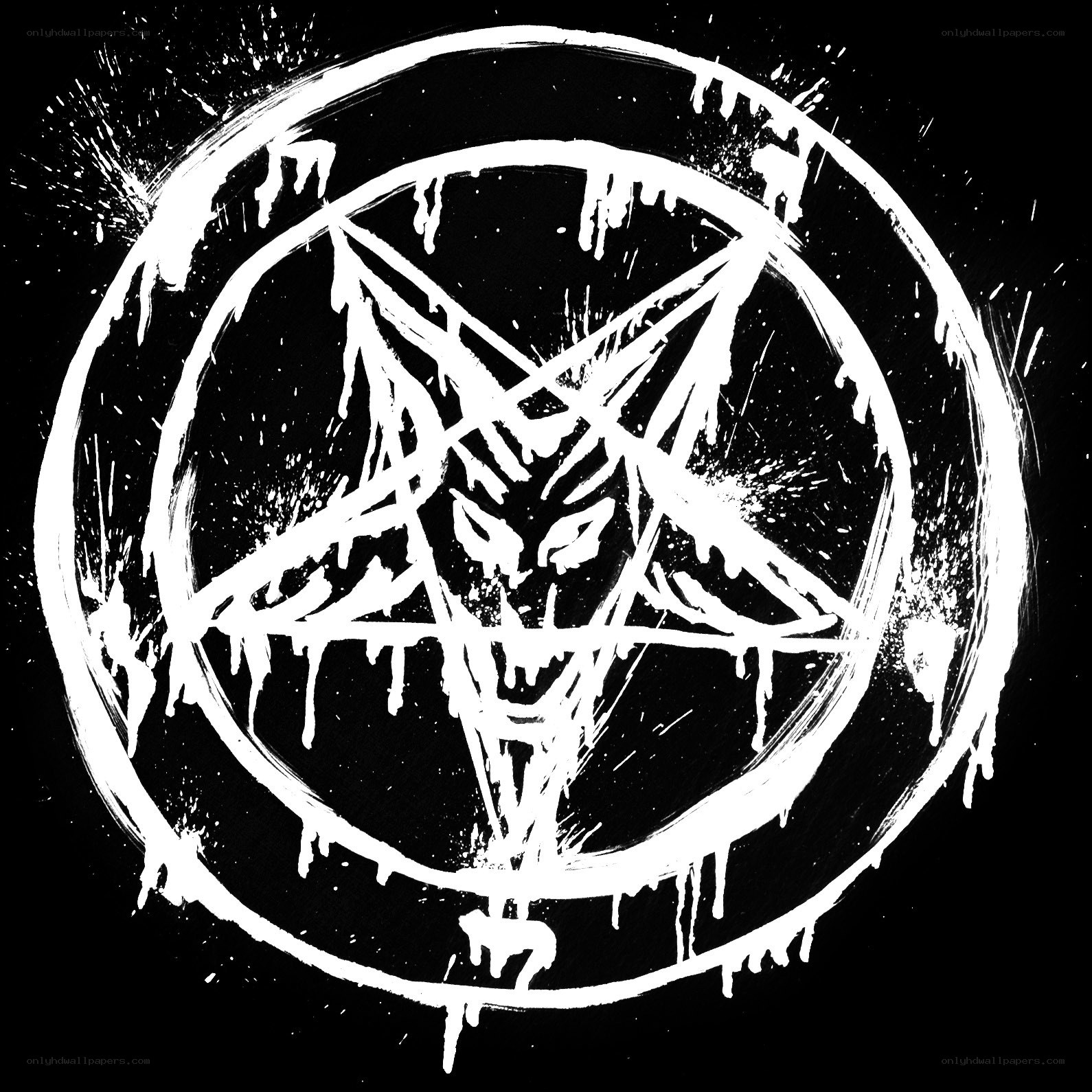 Satanic pentagram symbol