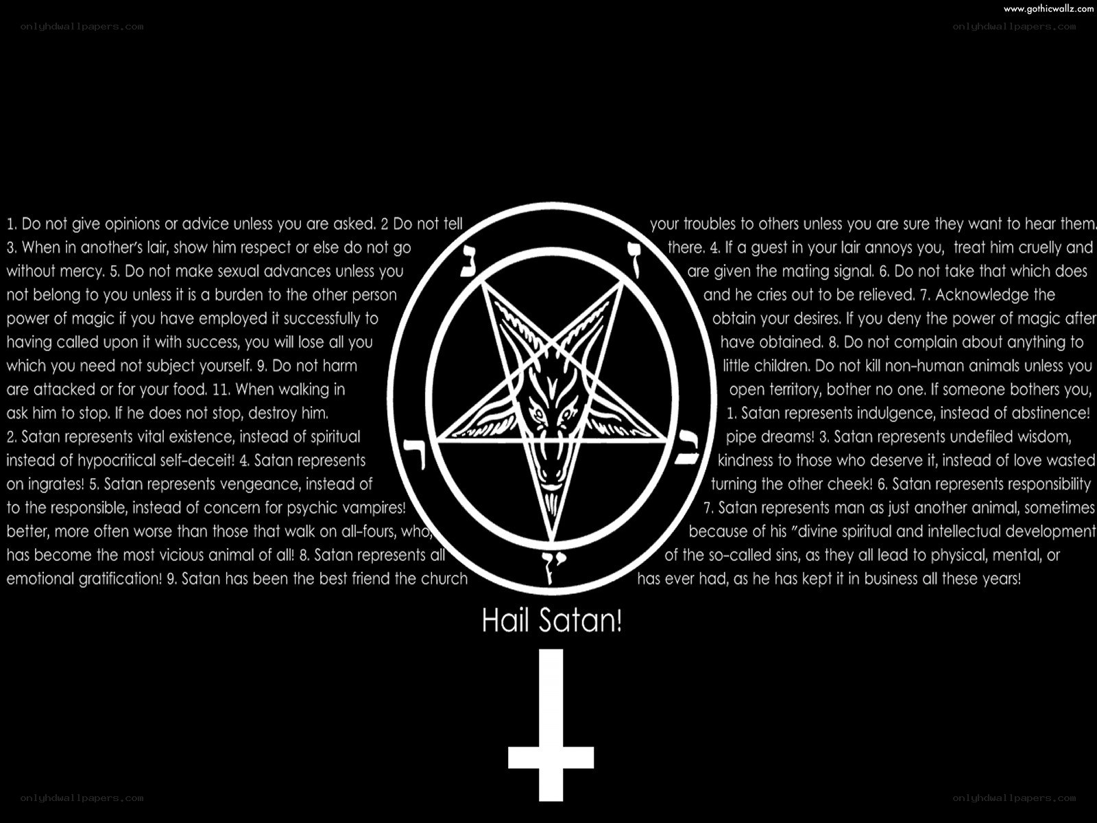 Satanic philosophy and symbols