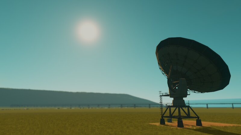 Satellite Dish in Field
