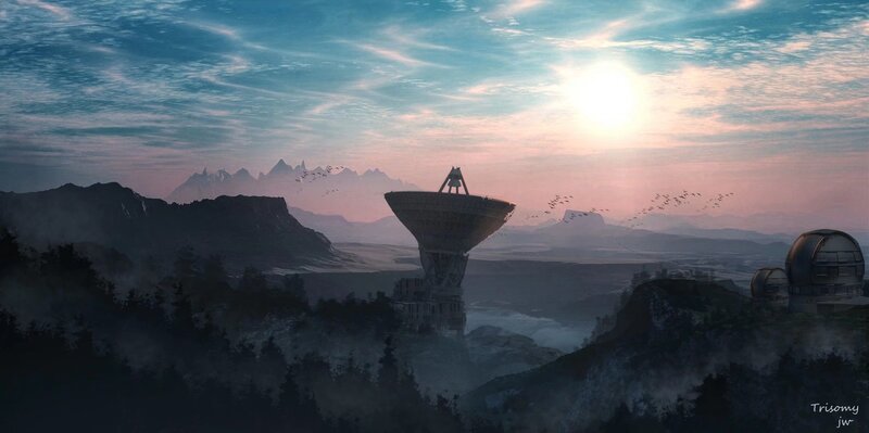 Satellite Dish in Mountains