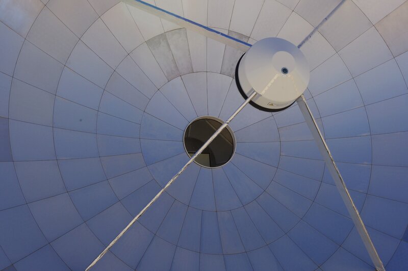 satellite dish interior view
