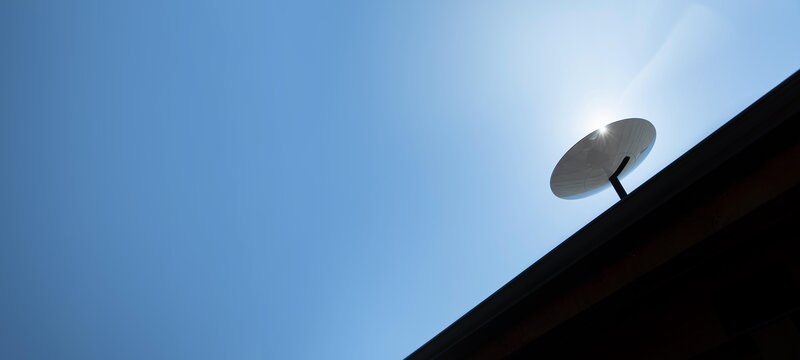 Satellite Dish on Roof