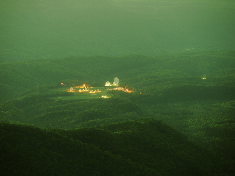 Satellite Dishes in Forest