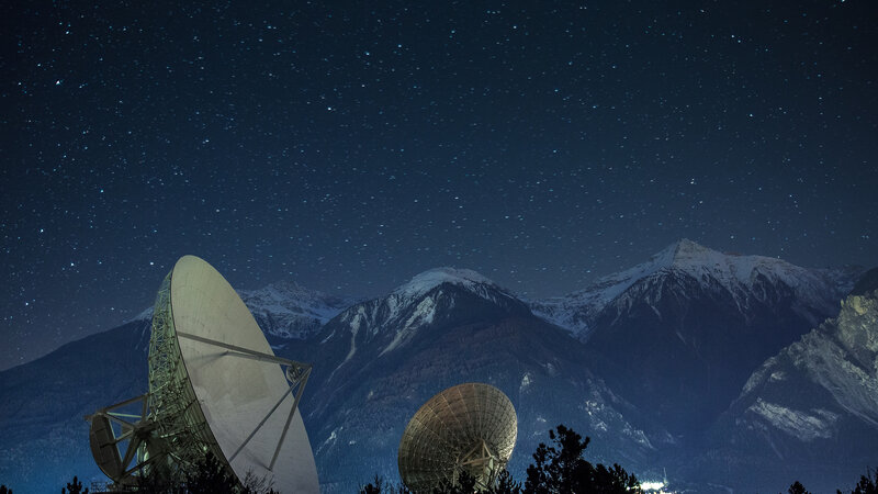 Satellite Dishes in Mountains