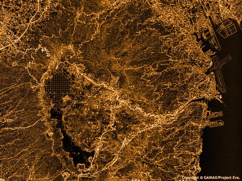 Satellite Map of City