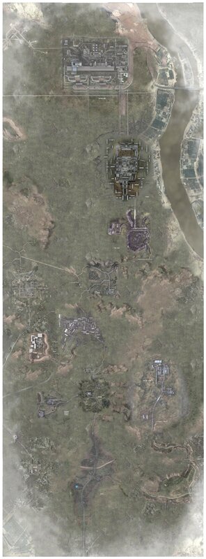 satellite map of military base