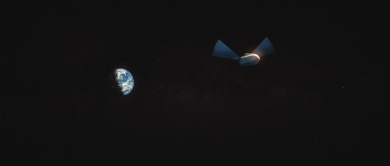 Satellite Near Earth