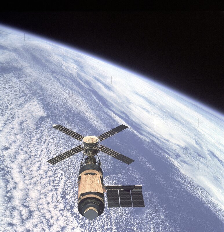 Satellite orbiting Earth