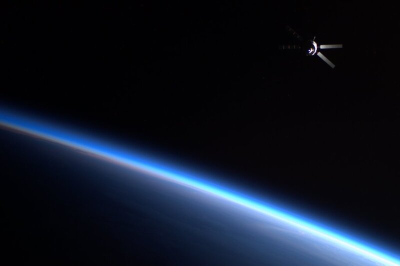 Satellite orbiting Earth