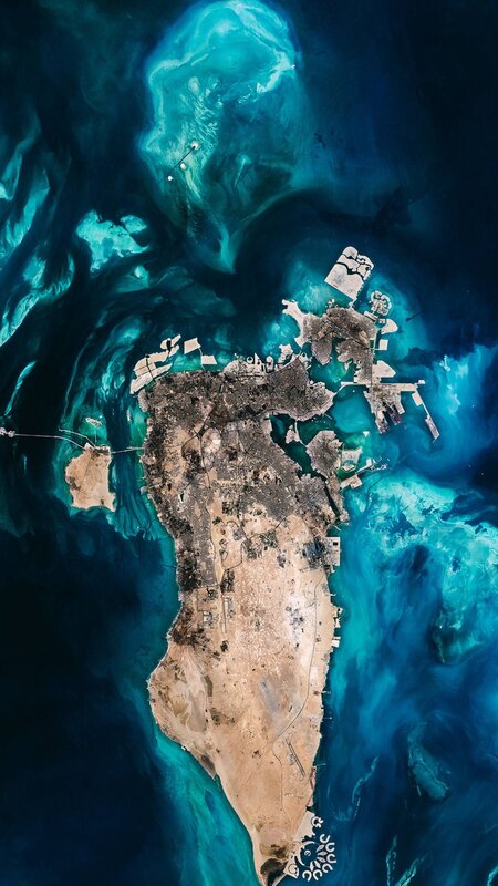 Satellite View of Bahrain