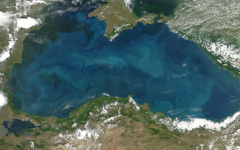 Satellite View of Black Sea