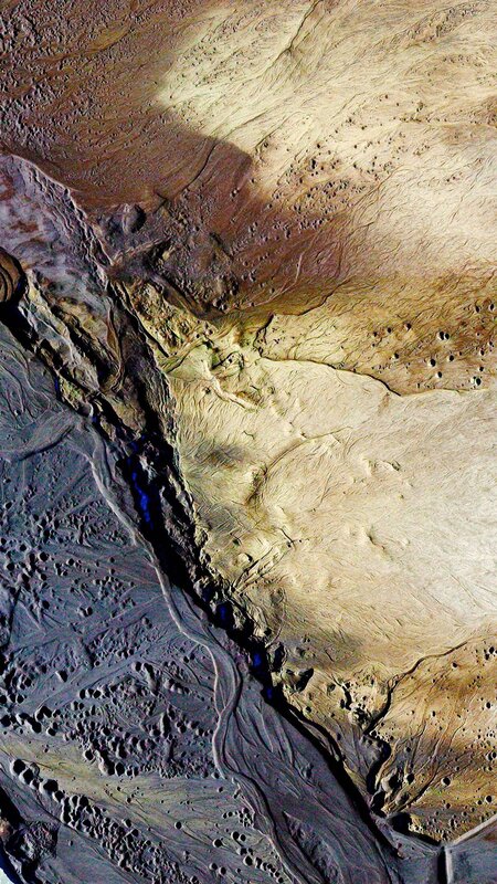 Satellite View of Canyon — Brown