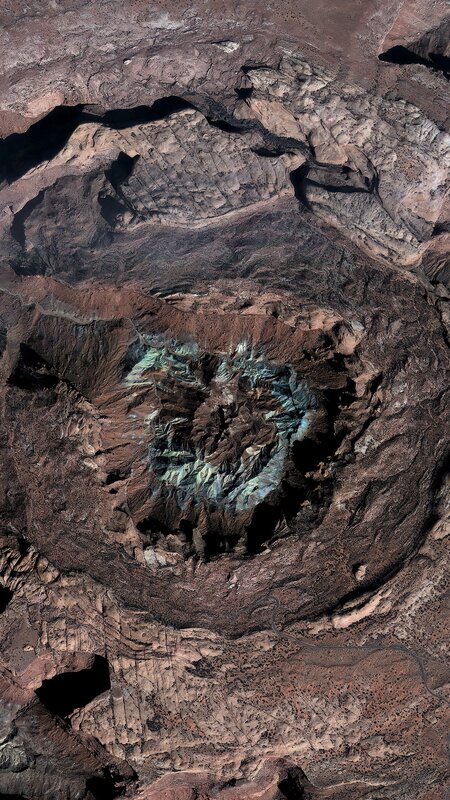 Satellite View of Crater
