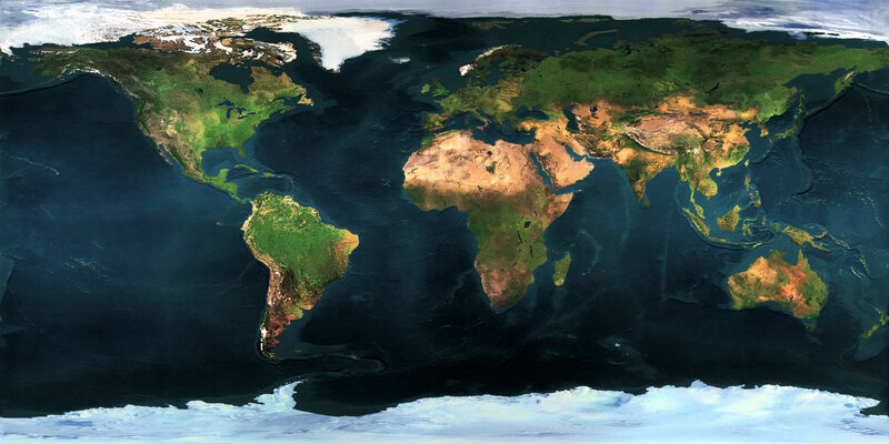 Satellite view of Earth