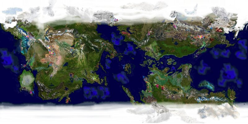 Satellite view of Earth
