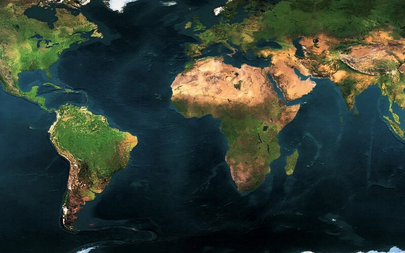 Satellite view of Earth
