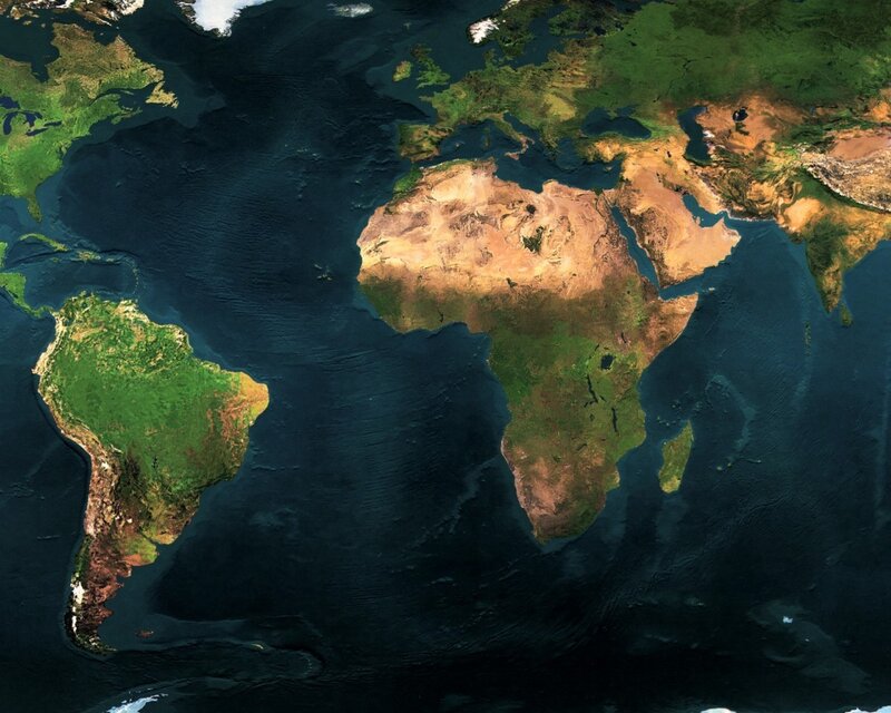 Satellite view of Earth