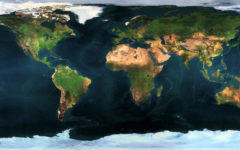 Satellite view of Earth
