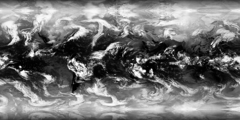 Satellite view of Earth's clouds