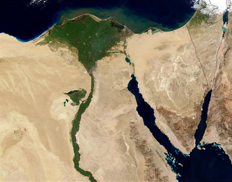 Satellite View of Egypt