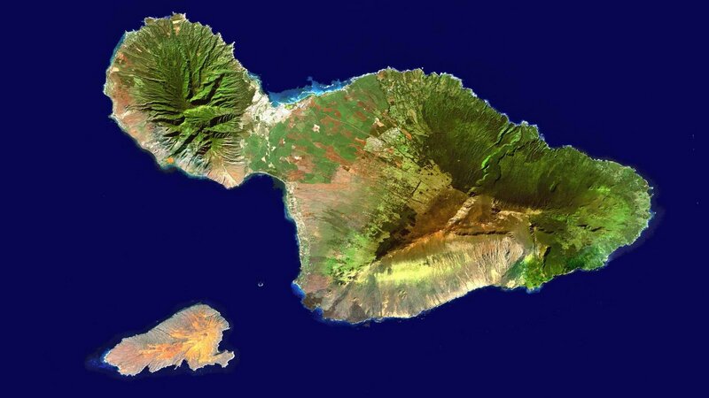 Satellite view of Hawaii