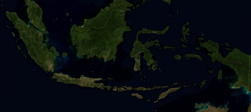 Satellite View of Indonesia