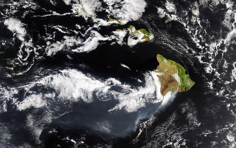 Satellite View of Islands — Green, Dramatic