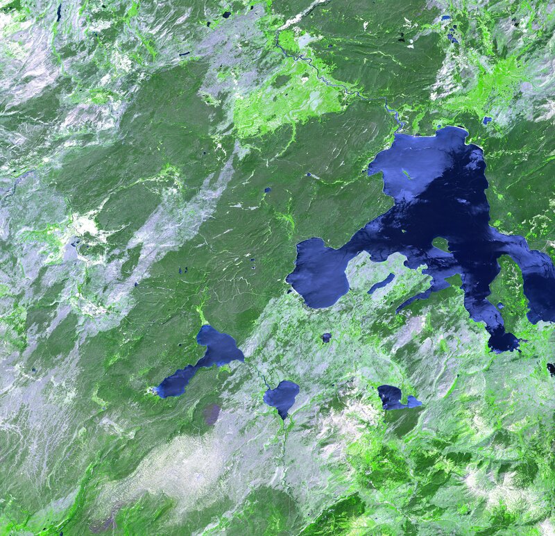 Satellite view of Lake Onega