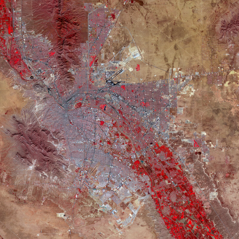 Satellite view of Las Vegas