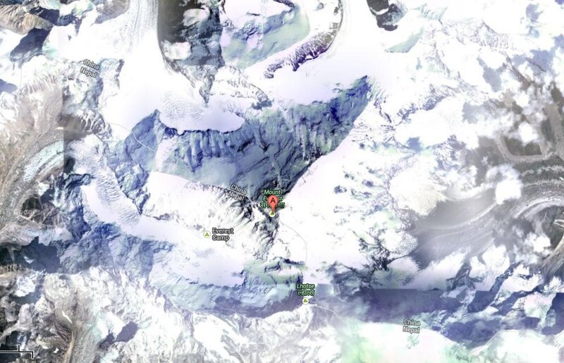 Satellite View of Mount Everest
