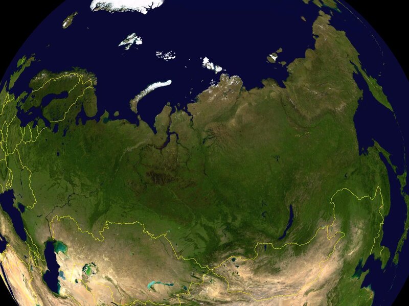 Satellite View of Russia