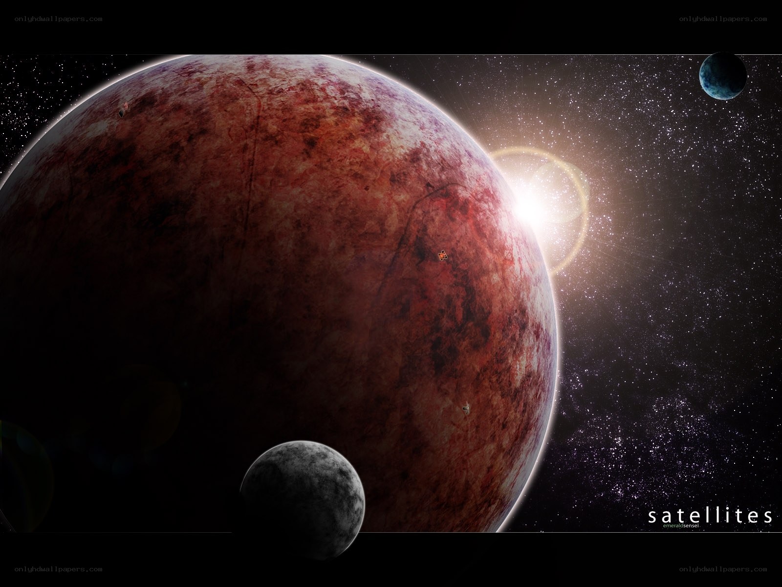 Satellites in space