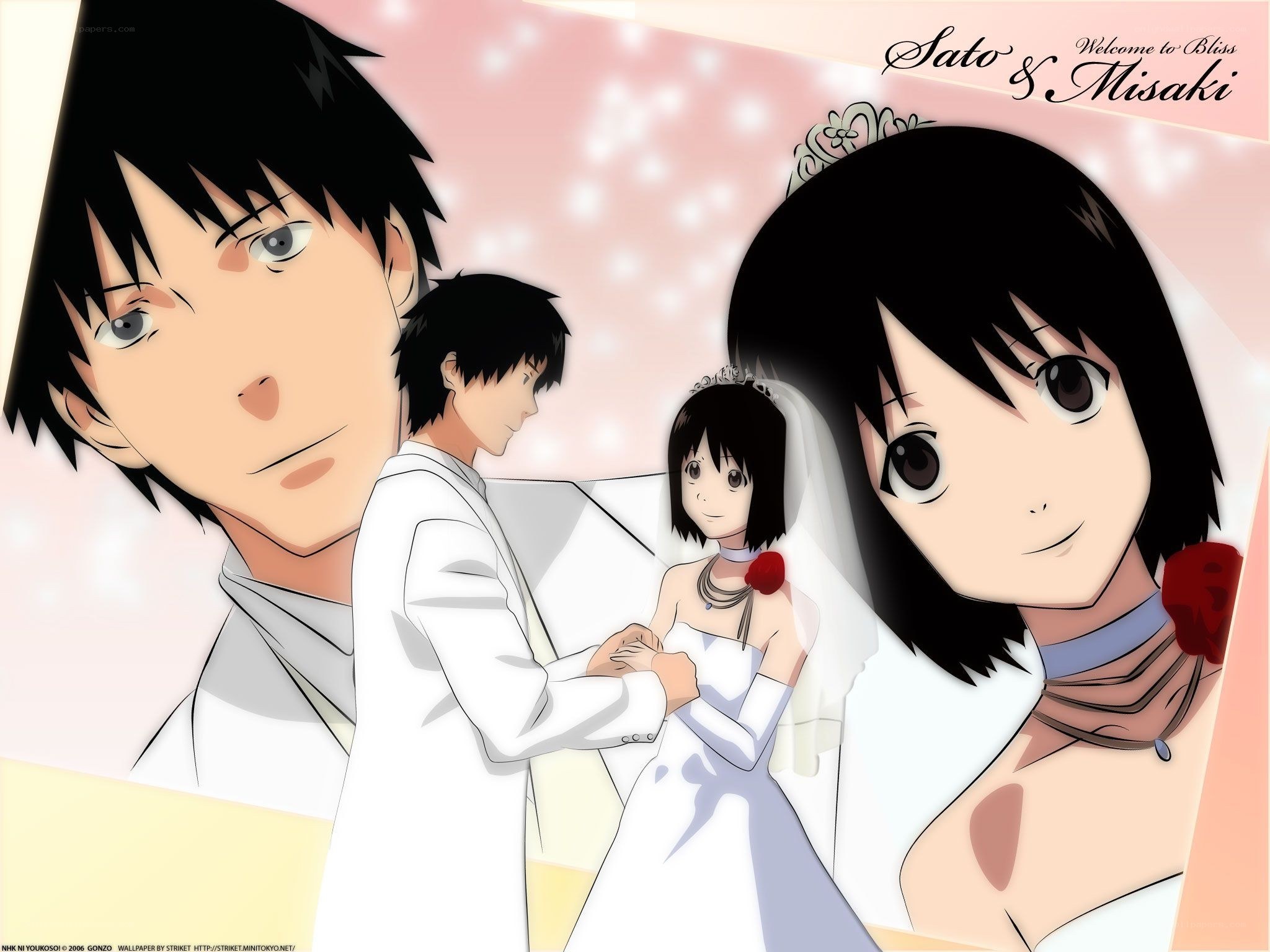 Sato and Misaki wedding scene