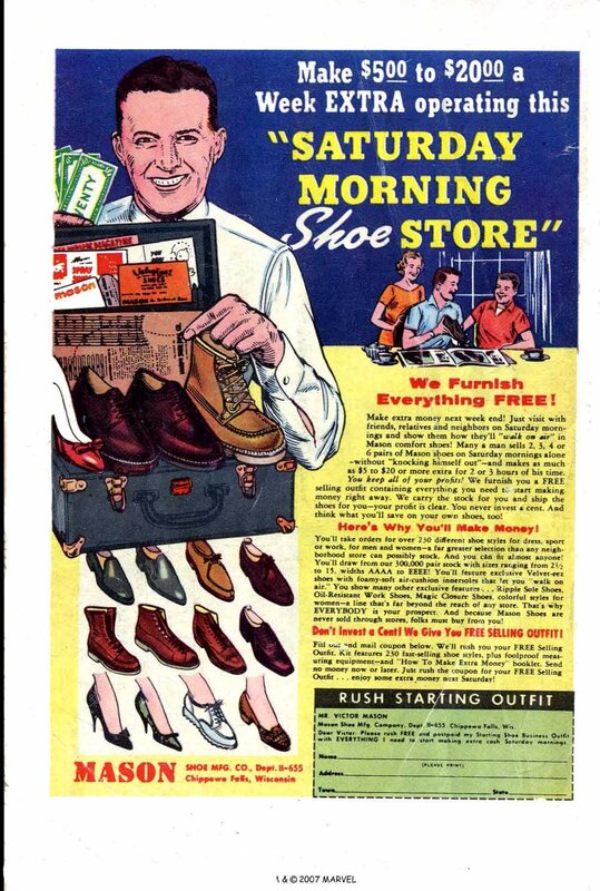 Saturday Morning Shoe Store Ad
