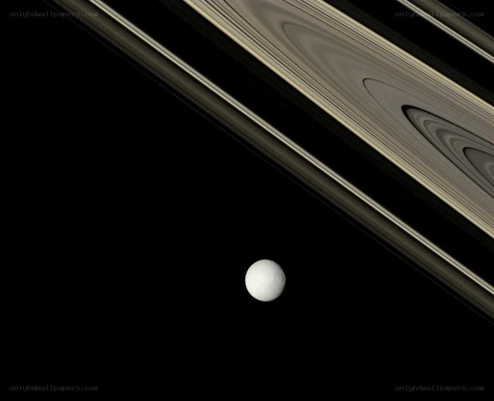 Saturn and its moon