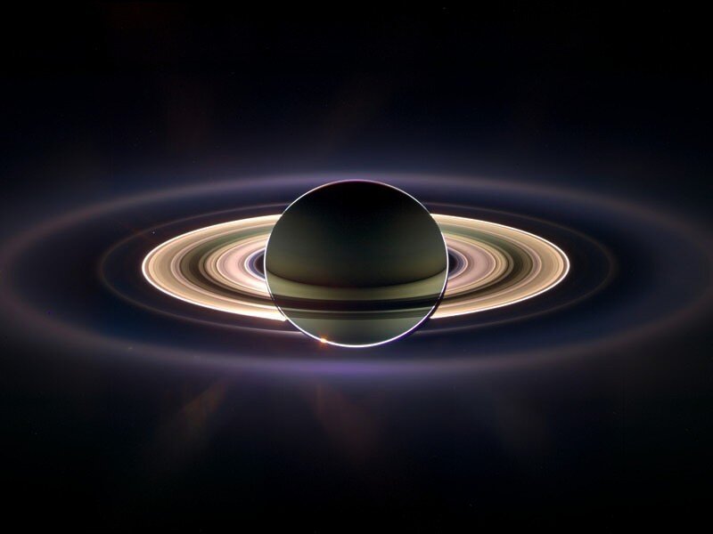 Saturn and its rings