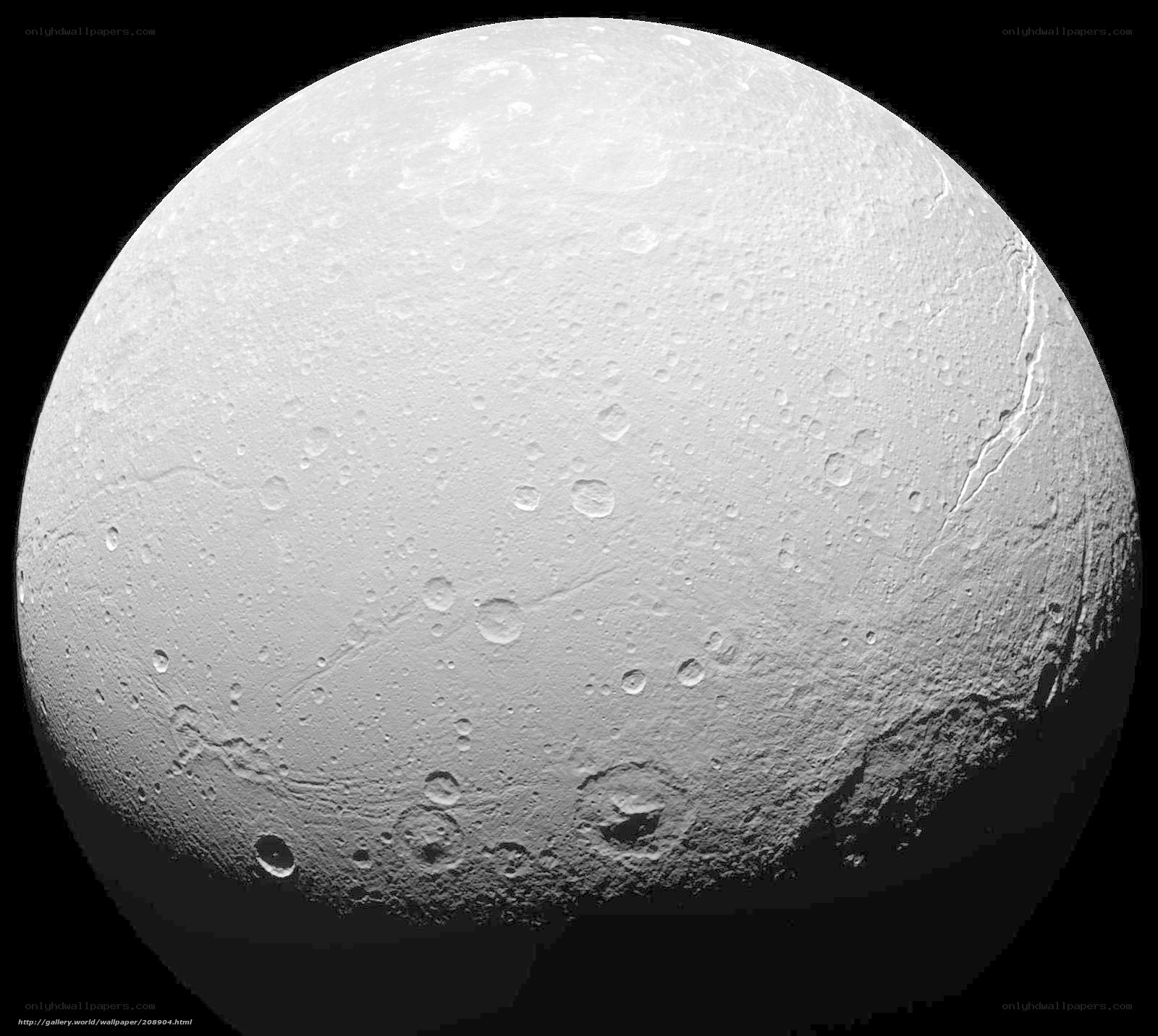 Saturn's moon Tethys