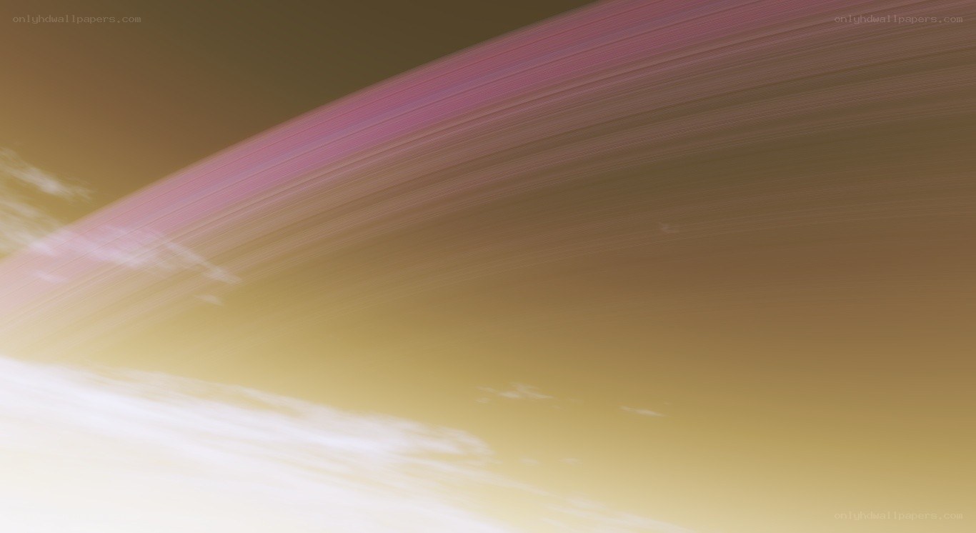 Saturn's rings from above
