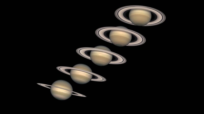 Saturn's rings from different angles