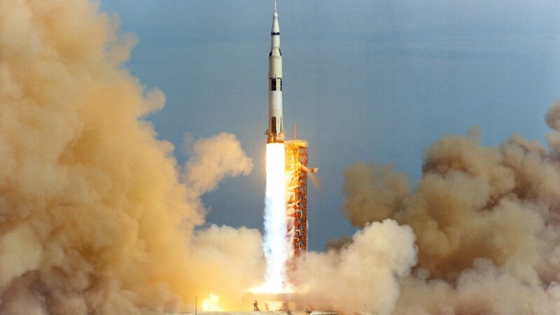 Saturn V rocket launch