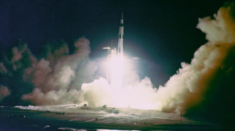 Saturn V rocket launch