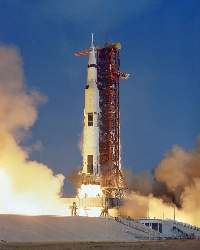 Saturn V rocket launch
