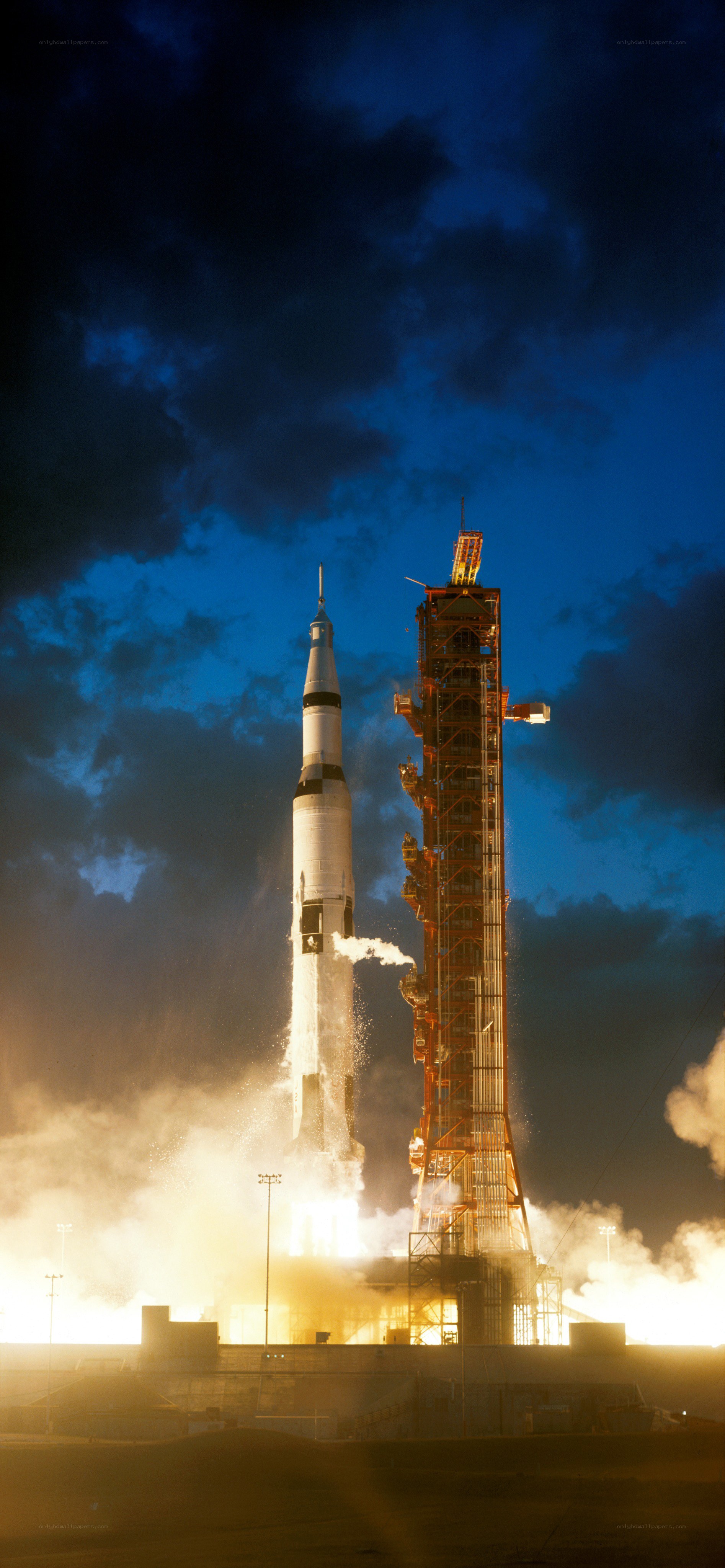 Saturn V rocket launch