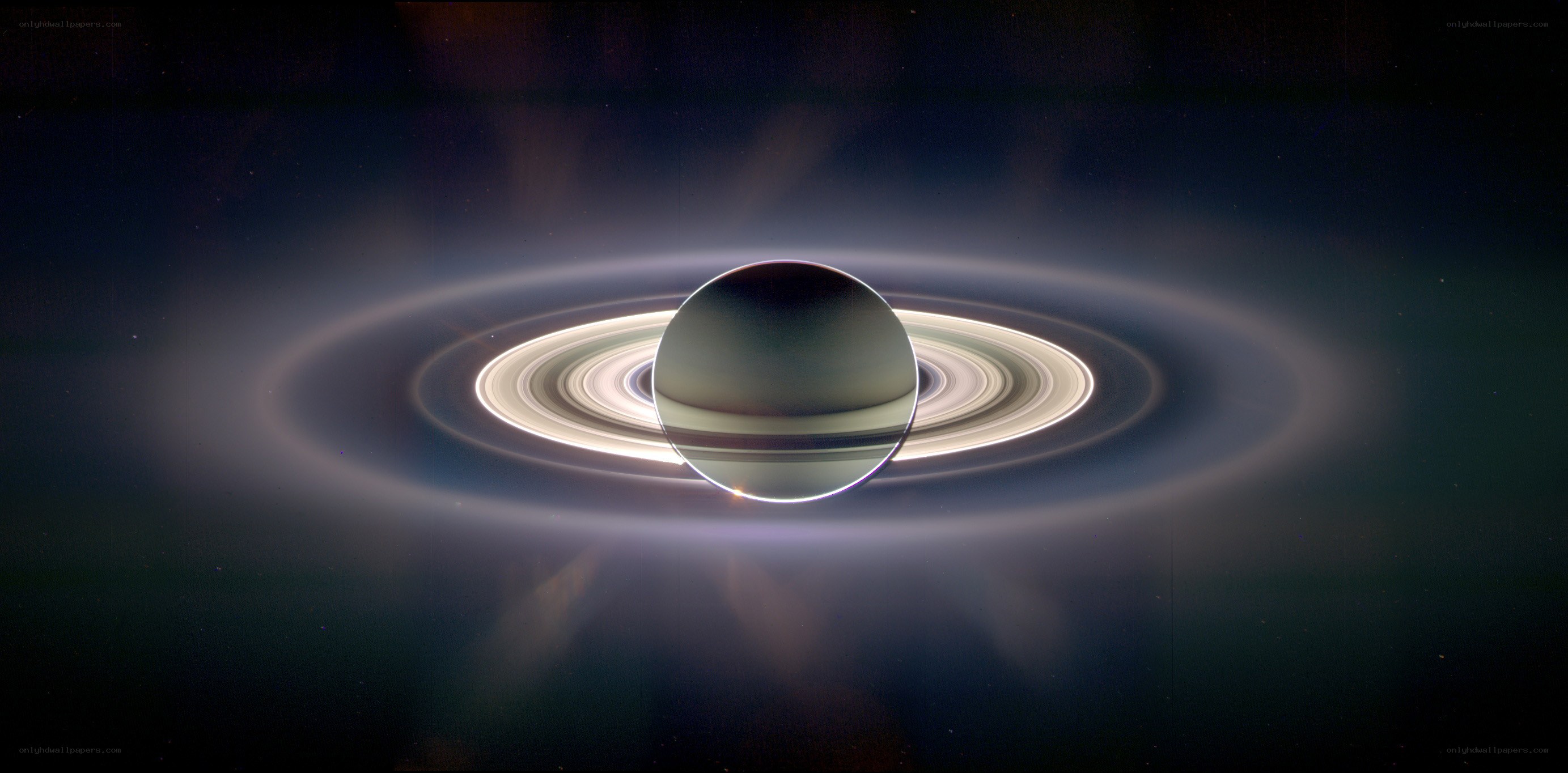 Saturn with its rings