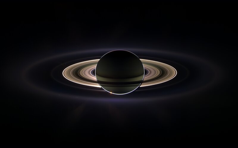 Saturn with its rings