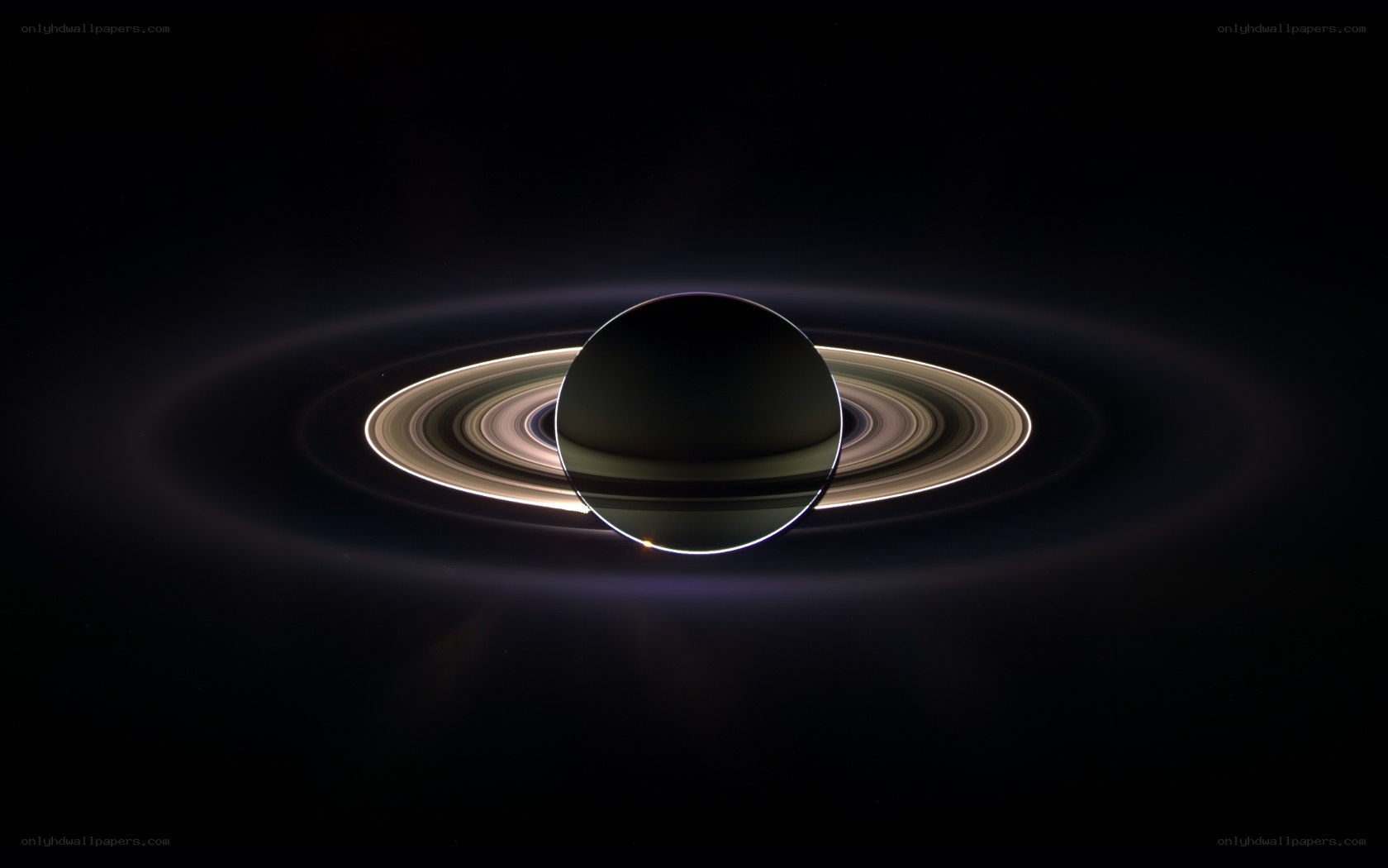 Saturn with its rings