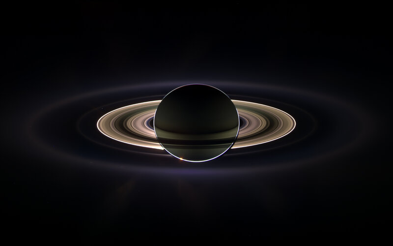 Saturn with its rings
