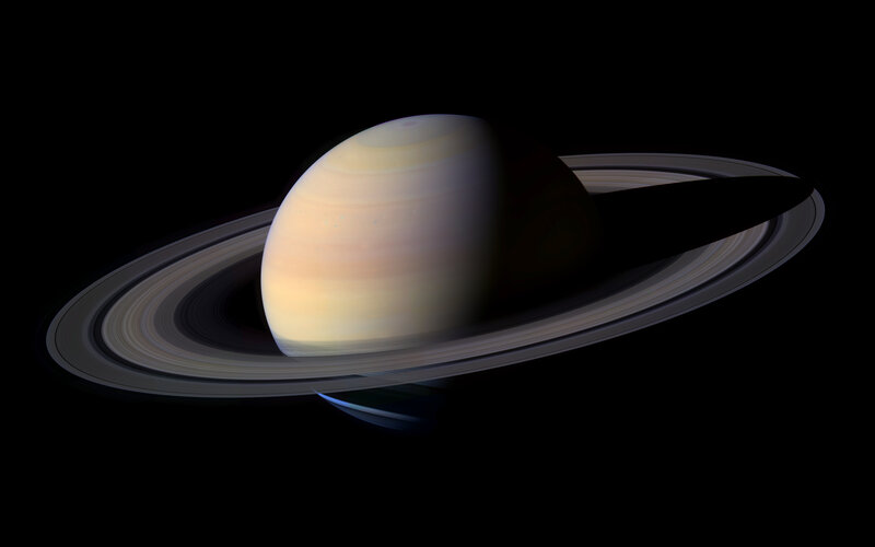 Saturn with its rings