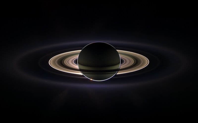 Saturn with its rings